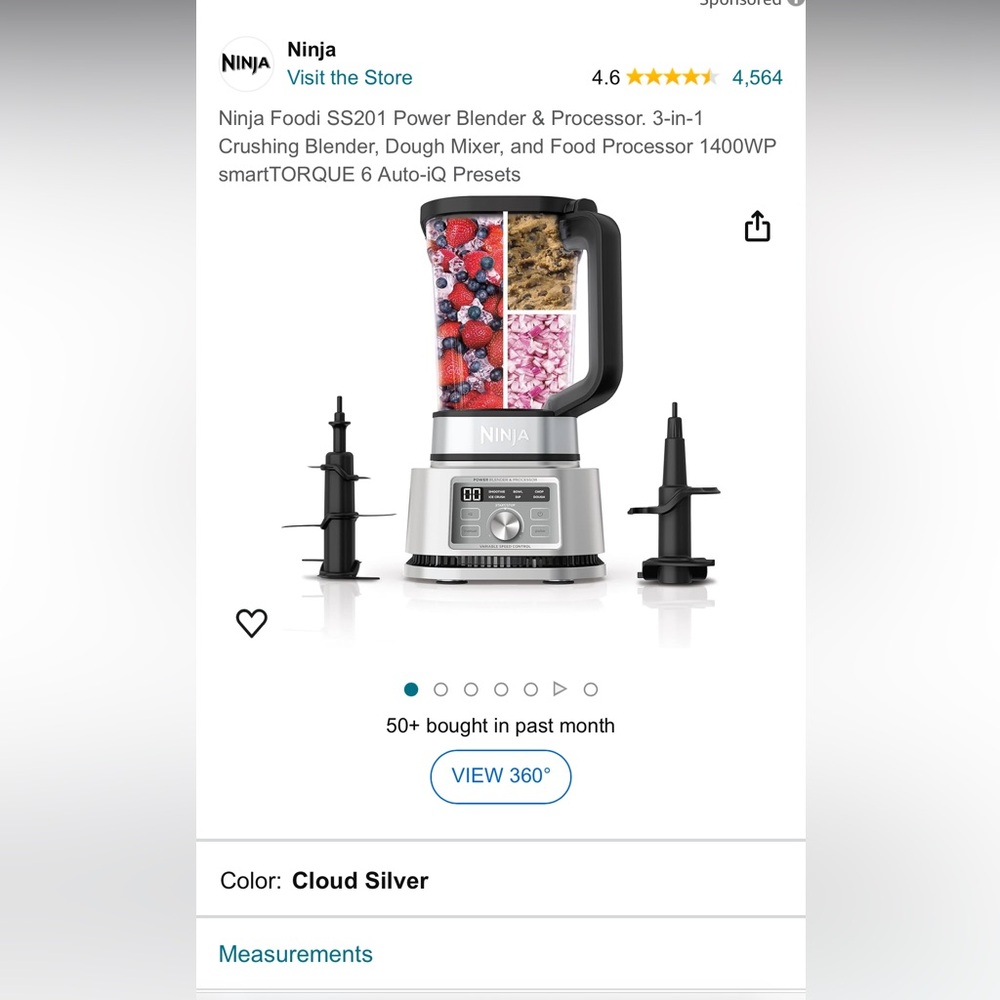 Ninja blender and processor